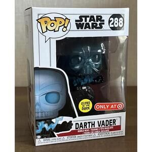 Funko Pop Star Wars Darth Vader #288 Glow In The Dark Target Exclusive (Bobble)